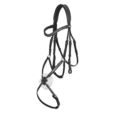 Image of LeMieux Arika Grackle Bridle Black/Silver Extra Full
