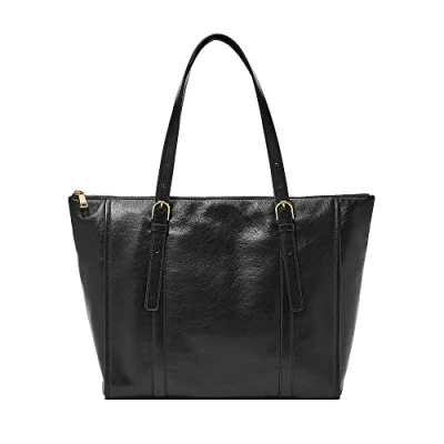 Image of Fossil Women&#039;s Carlie Tote, Black, Large