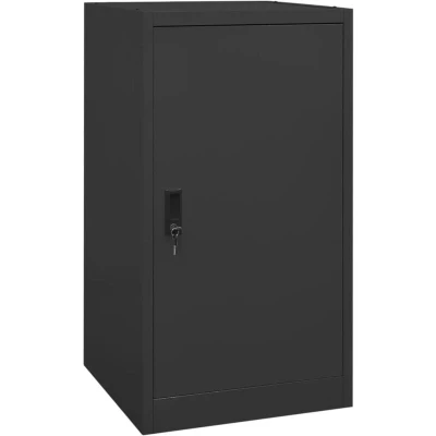 Image of vidaXL Saddle Cabinet Anthracite 53x53x105 cm Steel