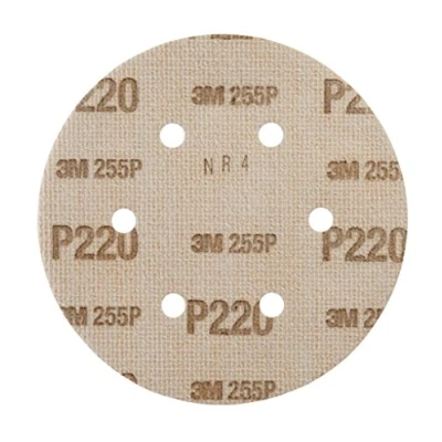 Image of 5x 3M Paper Disc 255P, 152 mm, 6 Hole, P220
