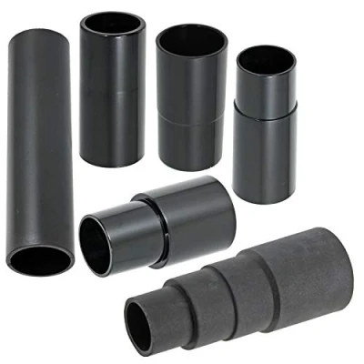 Image of SPARES2GO Universal Complete Power Tool Hose Adaptor Kit for Dust Extraction Vacuum Cleaners Sanders (Pack of 6, 26mm, 30mm, 32mm, 35mm, 38mm)