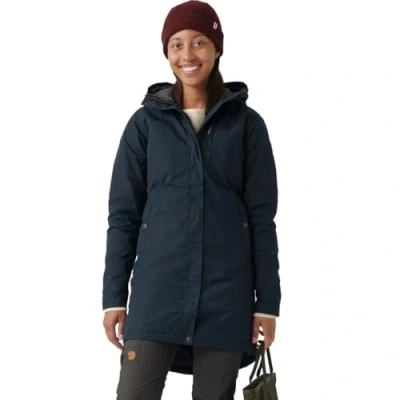 Image of FJÄLLRÄVEN Kiruna Padded Parka W Parka, Women, Blue (Dark Navy)