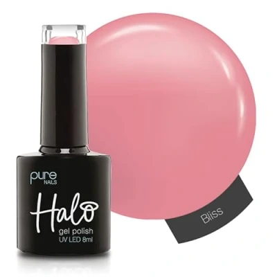 Image of Halo Gel Polish 8ml Bliss. UV/LED Nail Polish, Long Lasting &amp; Easy To Apply. Soak Off Art Colours For Manicure Pedicure. Professional Home Use.