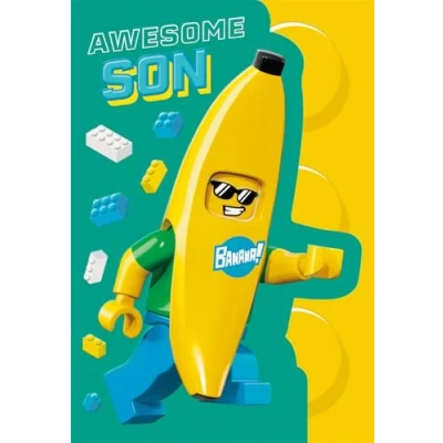 Image of Cards Awesome Son Hallmark Birthday, LEGO Themed