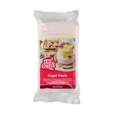 Image of FunCakes Sugar Paste Rosé White, Delicious Taste, Smooth Texture, Great for Cakes, Cupcakes and Cookies, Halal, Kosher, Gluten free, 250 g