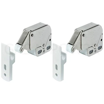 Image of Mini Touch Catch Latch Cabinets Caravan Motorhome Cupboard Doors x2