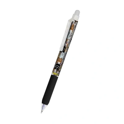 Image of Online MagiXX Erasable Pen Fluffy Cats I Gel blue with 0.7 mm Line Width Rollerball for Beginners &amp; the Office, Set, Ballpoint Pupils, Students