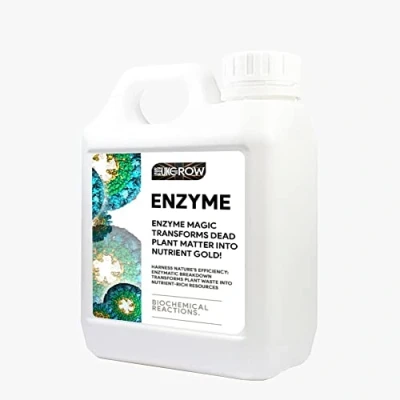 Image of UK Grow 1L Enzyme Premium Hydroponic and Soil Nutrients Maximize Plant Growth Yield (1Ltr, Enzyme)