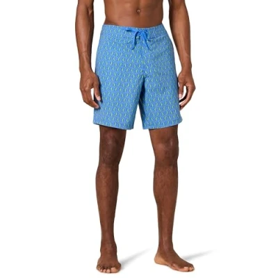 Image of Amazon Essentials Men&#039;s Board Shorts, Blue Lizards, S