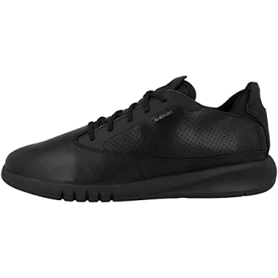 Image of Geox Men&#039;s U Aerantis Sneakers, Black, 10 UK