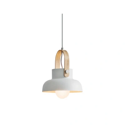 Image of Pefka Dome Ceiling Pendant 1 Light White Matt
