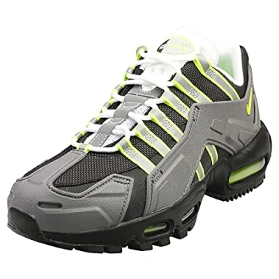 Image of NIKE NDSTRKT Air Max 95 Mens Running Trainers CZ3591 Sneakers Shoes (UK 6 US 7 EU 40, Black neon Yellow Grey 002)