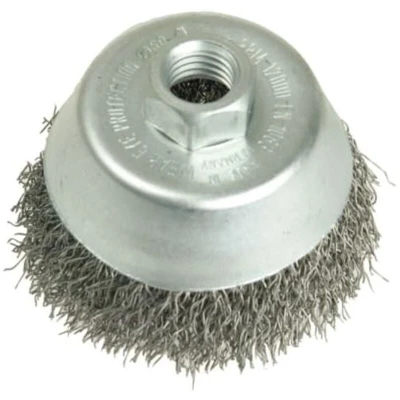 Image of Lessmann Cup Brush 125mm M14, 0.35 Steel Wire LES427177