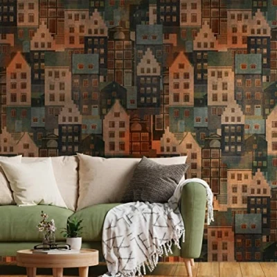 Image of Metropolitan Stories Mural Stockholm Houses 391821