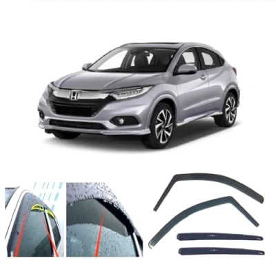 Image of AC WOW 4x Rain Wind Deflectors for Honda HR V 2013 2014 2015 2016 2017 2018 2019 2020 2021 2022 2023