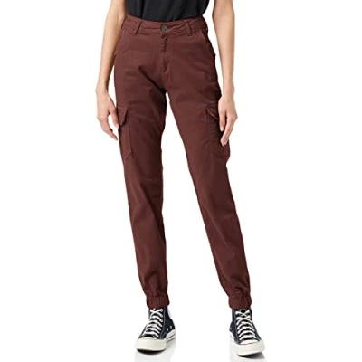 Image of Urban Classics HIGH Waist Cargo trousers, Women&#039;s, Size: 26, Cherry