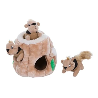Image of Outward Hound Hide A Squirrel Plush Dog Toy Puzzle, Small