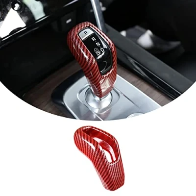 Image of METYOUCAR ABS Plastic Car Gear Shift Head Cover Trim for Range Rover Sport 2018 2021 Accessories (Red)