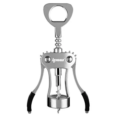 Image of IPOW WJ 098 Red Wine Beer Bottle Opener Wing Corkscrew