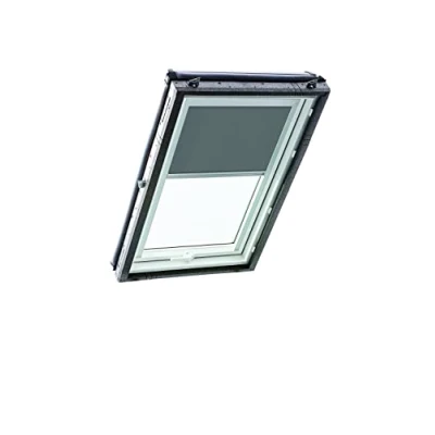 Image of Original Roto Roller Blind Exclusive ZRE Daylight For Roof Windows Guide Rail Silver Series Designo R4/R7 and Classic 43/73 Size 114/098 11/09 Colour Dark Grey