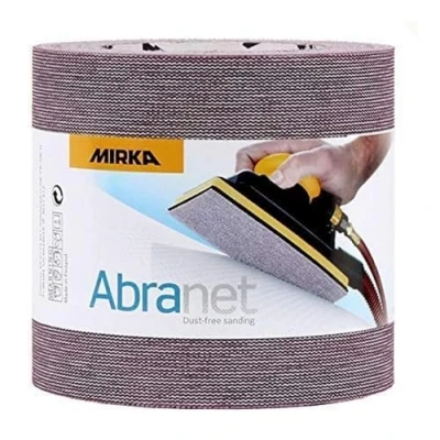 Image of Mirka Abranet net abrasive roll 115 mm x 10 m with Grip / Grit P600 1 for sanding wood, filler, varnish, plastic AE555F0180