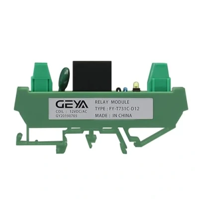 Image of GAEYAELE 1 Channel Relay Module AC/DC 12V Din Rail Mounted GSM Control Timer (FY T731 12VACDC)
