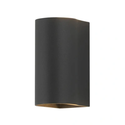 Image of Dunbar LED Outdoor Large Up Down Wall Light Textured Black IP65