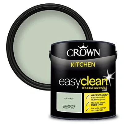 Image of Crown Easyclean Kitchen Matt Emulsion 2.5L Spice Rack