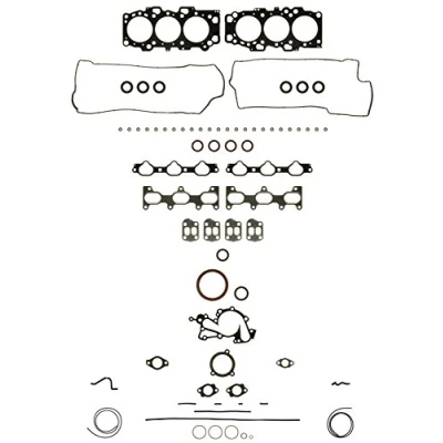 Image of 209103EA00 Full Gasket Set, engine AJUSA 50300800 with cylinder head gasket, valve stem seals