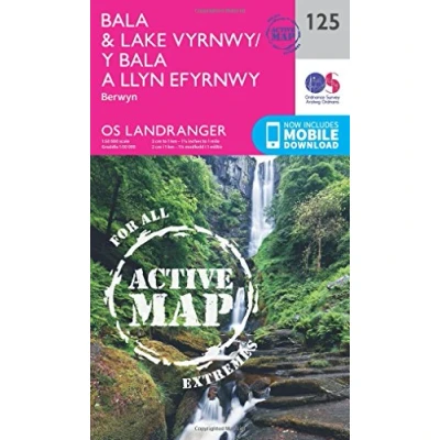 Image of Landranger Active 125 Bala &amp; Lake Vyrnwy Map With Digital Version