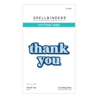 Image of Spellbinders S1 155 Thank You Etched Dies from The Out and About Collection