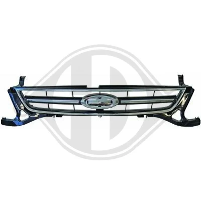 Image of 1702521, 1717732, 1736164 Radiator Grill DIEDERICHS 1428140 chrome/black