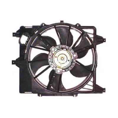 Image of 7701043943, 7701043945, 7701044183, 7701044185, 7701045816 Cooling fan NRF 47361 380mm 12V 250W with radiator shroud RENAULT: Kangoo I