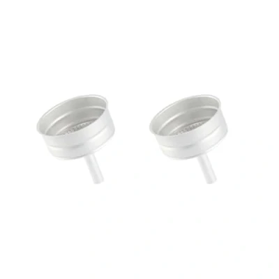 Image of 2 set of Moka Pot Replacement Funnel Aluminium Filter for 6 Cup
