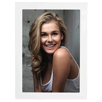 Image of Hama Davos Portrait Photo Frame, White, 13 x 18 cm