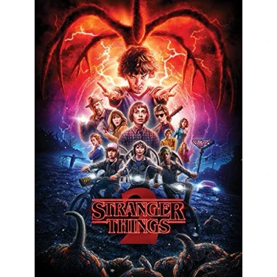 Image of Pyramid International Stranger Things Canvas Print with Cast of Season 2 60cm x 80 cm Official Merchandise