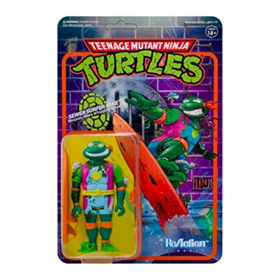 Image of SUPER7 Sewer Surfer Micelangelo Teenage Mutant Ninja Turtles W3