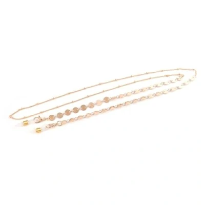 Image of CKB LTD Spectacle Glasses Strap Metal Chain For Sunglasses Cord Holder Neck Lanyard Gold toned 70cm, 1 Piece (Circle Spacer Link)