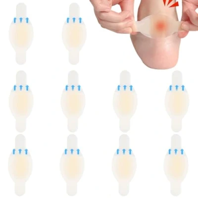 Image of iLamvie 10 Pcs Anti Blister Stick,2.8 * 6.9cm,Blister Plasters,Hydrocolloid Foot Bandages Pads for Forefoot, Fingers,Toes,Heel Prevention