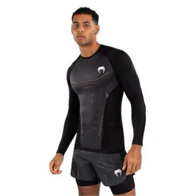 Image of Venum Technical 3.0 Long Sleeve Rashguard Graphite L