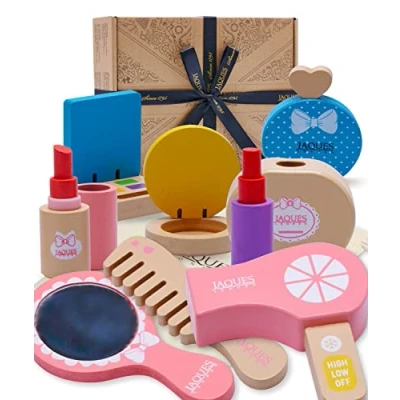 Image of Jaques of London Make up Set Pretend Play Wooden Makeup Kids Toys for 3 Year Old Girls Since 1795