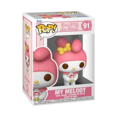 Image of Funko Pop! Sanrio: HK My Melody Hello Kitty Collectable Vinyl Figure Gift Idea Official Merchandise Toys for Kids &amp; Adults Cartoons Fans Model Collectors and Display