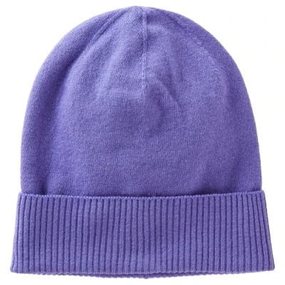 Image of United Colors of Benetton Women&#039;s Knitted Cap 1002da010 Beanie Hat, Purple, One Size