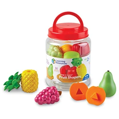 Image of Learning Resources Snap n Learn Fruit Shapers, Fine Motor Toy for Toddlers, Ages 2+