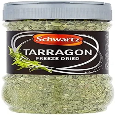 Image of Schwartz Freeze Dried Tarragon, Seasoning for Fish and Dressings, Convenient Herbs Meat, Vegetables, Perfect Adding to Marinades Cooking Sauces, 46g