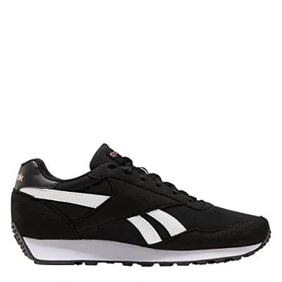 Image of Reebok Women&#039;s Rewind Run Trainer, Core Black White Blush Metal, 7 UK
