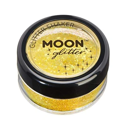 Image of Iridescent Glitter Shakers by Moon Yellow Cosmetic Festival Makeup for Face, Body, Nails, Hair, Lips 5g