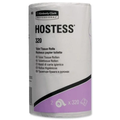 Image of Hostess 320 Toilet Tisue Rolls Two ply Ref 8653 [Pack 36]