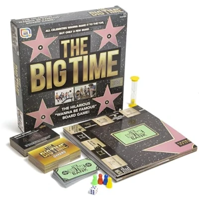Image of The Big Time Board Game Hilarious Celebrity Fame &amp; Fortune Race for 8 16 Players Family Fun Ages 10+