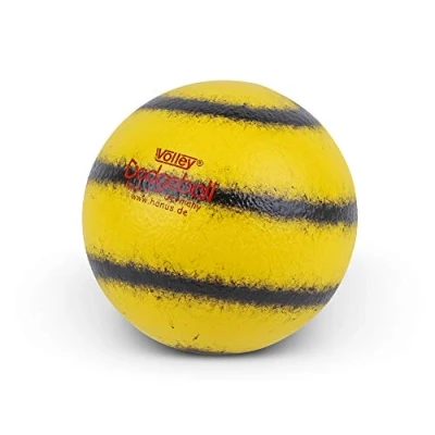 Image of VOLLEY ELE’ Coated Foam Dodgeball 160 mm Yellow Black High Bounce